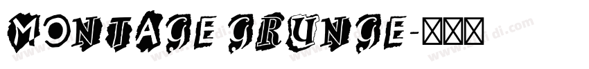Montage Grunge字体转换
